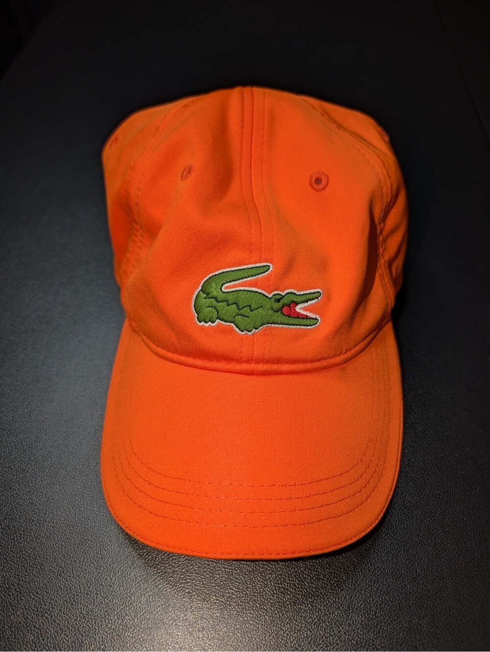 Lacoste Sport Hat Big Croc Orange Large Miami Open